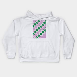 Unique Colorful Pattern - Purple Green Kids Hoodie